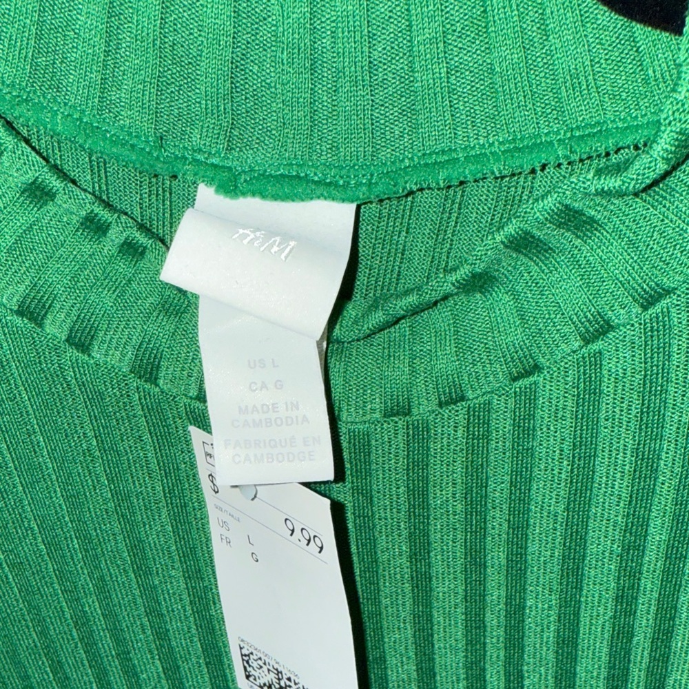 Green Ribbed Shirt - Picture 5 of 6